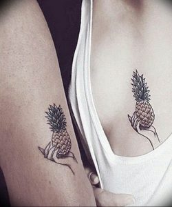 фото тату ананас 24.04.2019 №146 - tattoo pineapple - tattoo-photo.ru