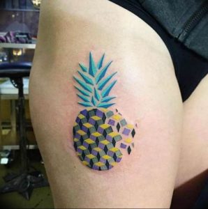 фото тату ананас 24.04.2019 №171 - tattoo pineapple - tattoo-photo.ru