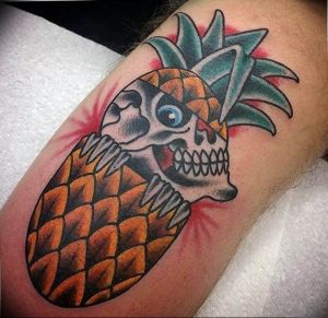 фото тату ананас 24.04.2019 №248 - tattoo pineapple - tattoo-photo.ru