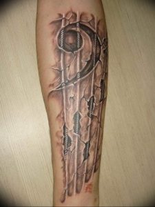 фото тату басовый ключ 01.05.2019 №025 - tattoo bass clef - tattoo-photo.ru