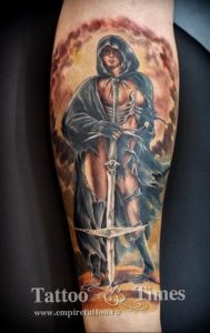 фото тату воин женщина амазонка 17.04.2019 №007 - tattoo woman warrior - tattoo-photo.ru