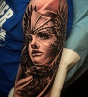 фото тату воин женщина амазонка 17.04.2019 №023 — tattoo woman warrior — tattoo-photo.ru