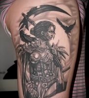 фото тату воин женщина амазонка 17.04.2019 №031 — tattoo woman warrior — tattoo-photo.ru