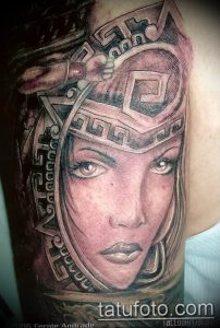фото тату воин женщина амазонка 17.04.2019 №033 - tattoo woman warrior - tattoo-photo.ru