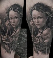 фото тату воин женщина амазонка 17.04.2019 №041 — tattoo woman warrior — tattoo-photo.ru