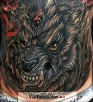 фото тату волчий оскал 01.05.2019 №023 — wolf grin tattoo — tattoo-photo.ru