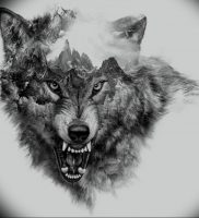 фото тату волчий оскал 01.05.2019 №046 — wolf grin tattoo — tattoo-photo.ru