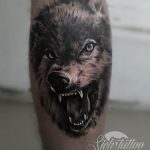фото тату волчий оскал 01.05.2019 №057 - wolf grin tattoo - tattoo-photo.ru