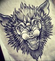 фото тату волчий оскал 01.05.2019 №104 — wolf grin tattoo — tattoo-photo.ru