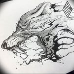 фото тату волчий оскал 01.05.2019 №122 - wolf grin tattoo - tattoo-photo.ru