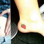 фото тату клубника 10.04.2019 №056 - strawberry tattoo - tattoo-photo.ru