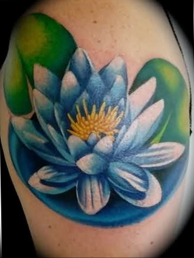 фото тату кувшинка 30.04.2019 № 148 - tattoo waterlily - tattoo-photo.ru.