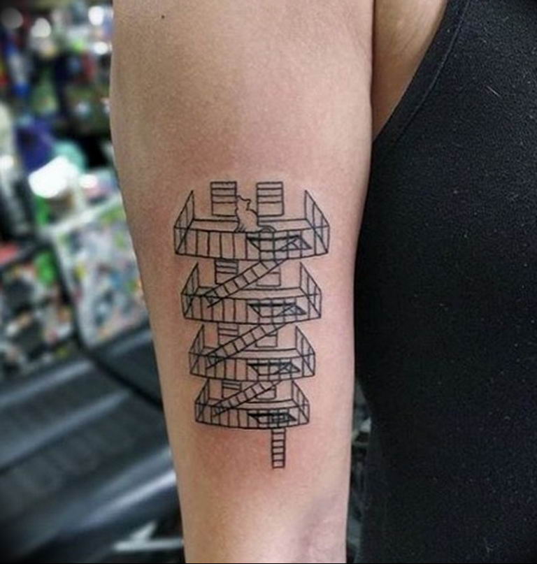 Лестница тату эскиз