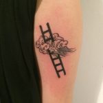фото тату лестница 15.04.2019 №129 - tattoo ladder - tattoo-photo.ru