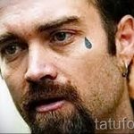 фото тату слеза 03.05.2019 №016 - tear tattoo - tattoo-photo.ru