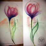 фото эскизы тюльпанов тату 06.04.2019 №007 - sketches of tulips tattoo - tattoo-photo.ru