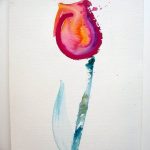фото эскизы тюльпанов тату 06.04.2019 №018 - sketches of tulips tattoo - tattoo-photo.ru