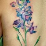 Фото тату цветок колокольчики 15.04.2019 №007 - ideas flower bells tattoo - tattoo-photo.ru