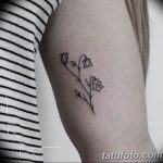 Фото тату цветок колокольчики 15.04.2019 №014 - ideas flower bells tattoo - tattoo-photo.ru