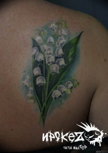 Фото тату цветок колокольчики 15.04.2019 №036 - ideas flower bells tattoo - tattoo-photo.ru