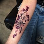 Фото тату цветок колокольчики 15.04.2019 №039 - ideas flower bells tattoo - tattoo-photo.ru