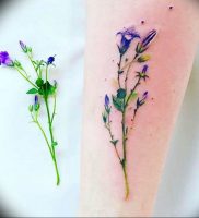Фото тату цветок колокольчики 15.04.2019 №042 — ideas flower bells tattoo — tattoo-photo.ru