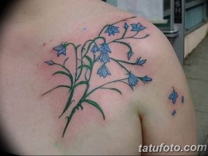 Фото тату цветок колокольчики 15.04.2019 №050 - ideas flower bells tattoo - tattoo-photo.ru