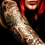 фото биомеханика женские тату 06.04.2019 №003 - female biomechanics tat - tattoo-photo.ru