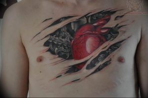 фото биомеханика сердце тату 06.04.2019 №005 - biomechanics heart tattoo - tattoo-photo.ru