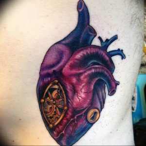 фото биомеханика сердце тату 06.04.2019 №018 - biomechanics heart tattoo - tattoo-photo.ru