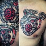 фото биомеханика сердце тату 06.04.2019 №021 - biomechanics heart tattoo - tattoo-photo.ru