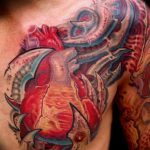 фото биомеханика сердце тату 06.04.2019 №030 - biomechanics heart tattoo - tattoo-photo.ru