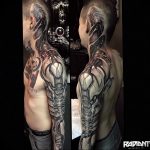 фото биомеханика тату 06.04.2019 №004 - biomechanics tattoo - tattoo-photo.ru