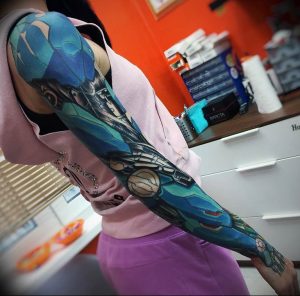 фото биомеханика тату 06.04.2019 №046 - biomechanics tattoo - tattoo-photo.ru