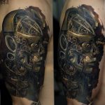 фото вариант биомеханические тату 06.04.2019 №004 - tattoo biomechaniс - tattoo-photo.ru