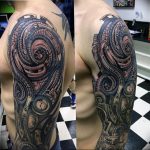 фото вариант биомеханические тату 06.04.2019 №043 - tattoo biomechaniс - tattoo-photo.ru