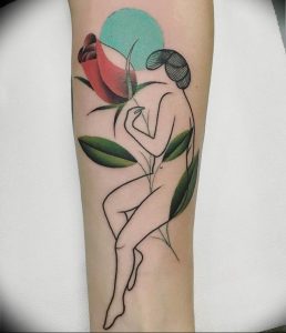 фото вариант тату цветок тюльпана 06.04.2019 №004 - tulip tattoo - tattoo-photo.ru