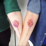 фото вариант тату цветок тюльпана 06.04.2019 №008 - tulip tattoo - tattoo-photo.ru