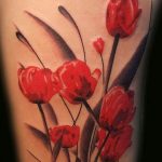 фото вариант тату цветок тюльпана 06.04.2019 №014 - tulip tattoo - tattoo-photo.ru