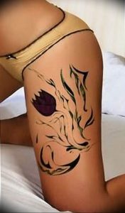 фото вариант тату цветок тюльпана 06.04.2019 №028 - tulip tattoo - tattoo-photo.ru