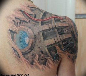 фото идея биомеханические тату 06.04.2019 №018 - tattoo biomechaniс - tattoo-photo.ru