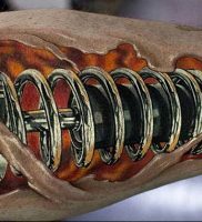 фото идея биомеханические тату 06.04.2019 №026 — tattoo biomechaniс — tattoo-photo.ru