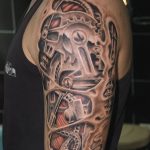 фото идея биомеханические тату 06.04.2019 №037 - tattoo biomechaniс - tattoo-photo.ru