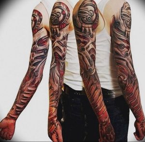 фото идея биомеханические тату 06.04.2019 №038 - tattoo biomechaniс - tattoo-photo.ru