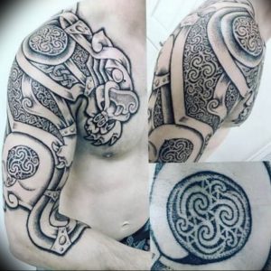 фото кельтский оберег тату 03.04.2019 №038 - celtic amulet tattoo - tattoo-photo.ru