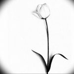 фото мини тату тюльпан 06.04.2019 №033 - mini tattoo tulip - tattoo-photo.ru