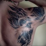 фото мужская тату биомеханика 06.04.2019 №025 - male tattoo biomechani - tattoo-photo.ru