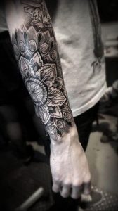 фото оберег мандала тату 03.04.2019 №009 - Mandala tattoos - tattoo-photo.ru