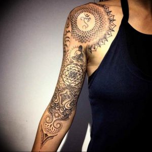 фото оберег мандала тату 03.04.2019 №024 - Mandala tattoos - tattoo-photo.ru