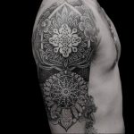 фото оберег мандала тату 03.04.2019 №027 - Mandala tattoos - tattoo-photo.ru